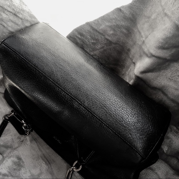 Coach Black and Silver leather Tote Bag - Picture 7 of 8